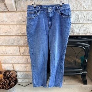 Riders by Lee Women's Straight Leg Blue Jeans 16